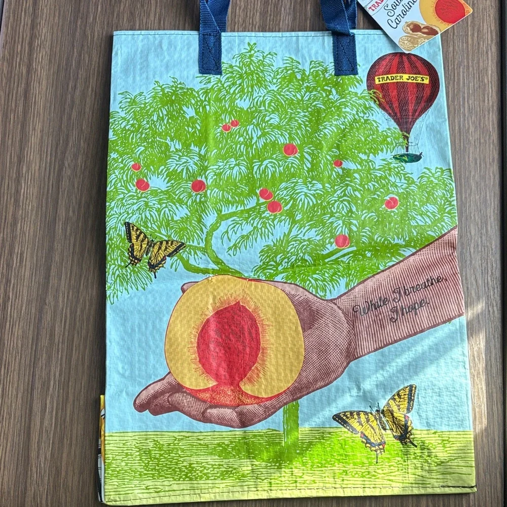 NWT 2 Trader Joe's Reusable Tote Bags GA & SC - Picture 4 of 10